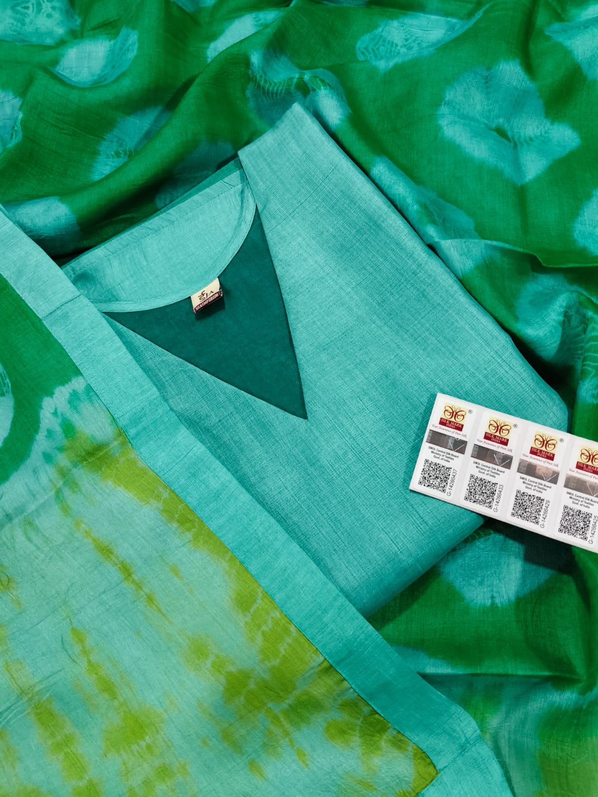 Pure Tussar Silk Suit Set