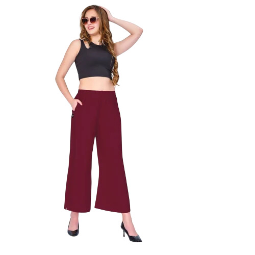 Tiara Maroon Pocket Palazzo