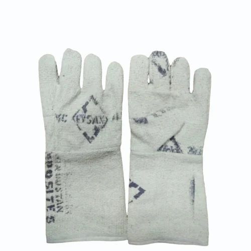 White Asbestos Glove