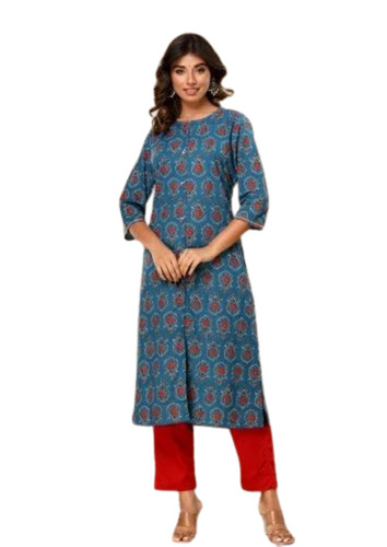 Ajarakhprint Kurti Pant Set