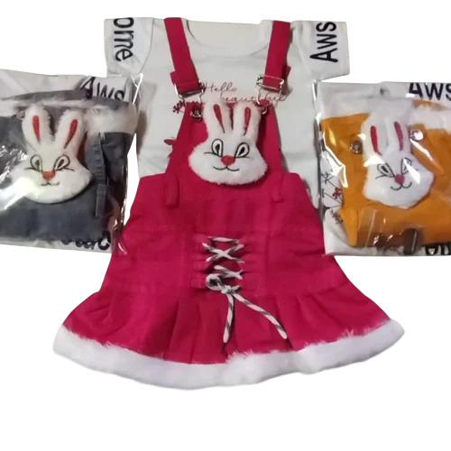 Children Multicolor Cotton Dungarees - Feature: Breathable