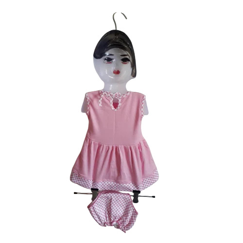 Kids Pink Cotton Frock