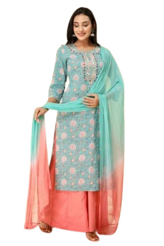 Ladies Cotton Palazzo Suit