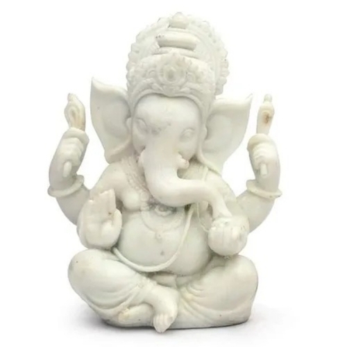 Resin White Ganesh Statue