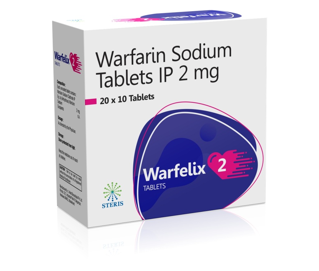 Warfarin Sodium 2Mg Tablet - Drug Type: General Medicines