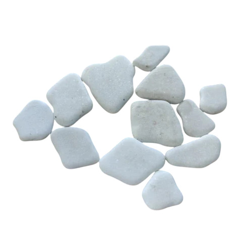 White Matte Unpolished Pebbles