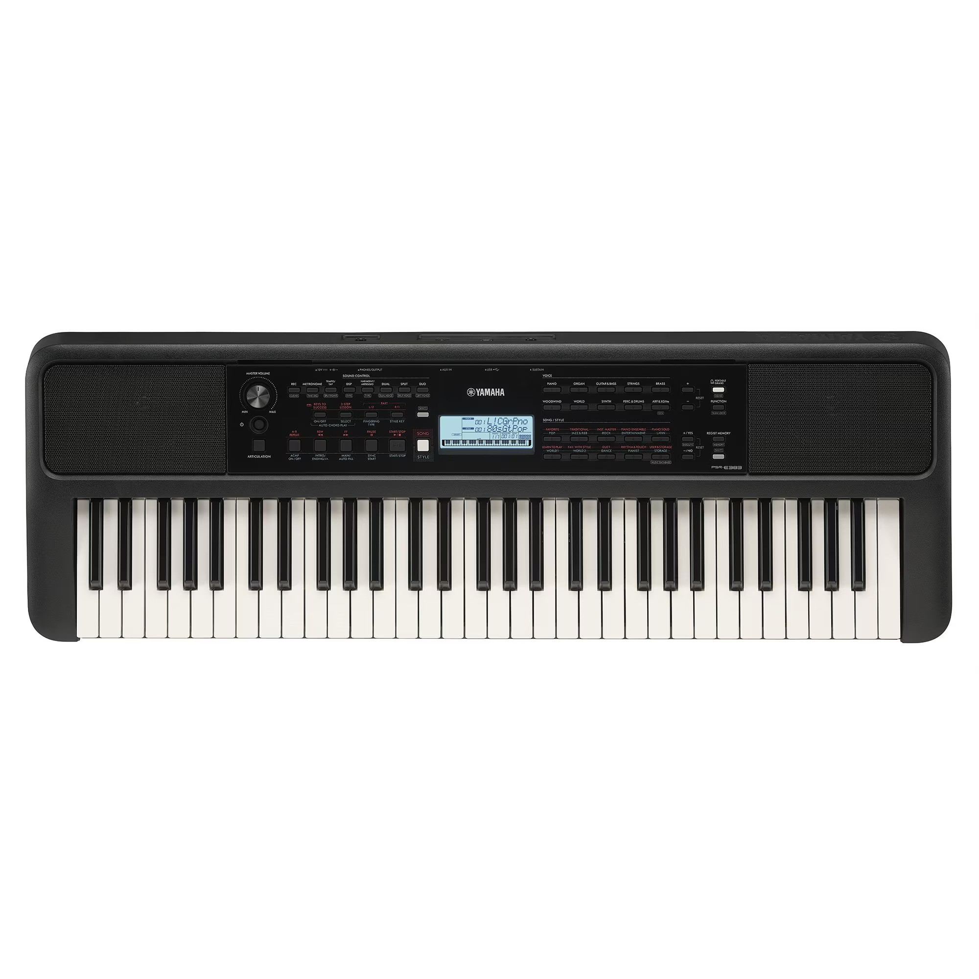 Yamaha PSR E383 Portable Keyboard 61 Keys With Included Adaptor