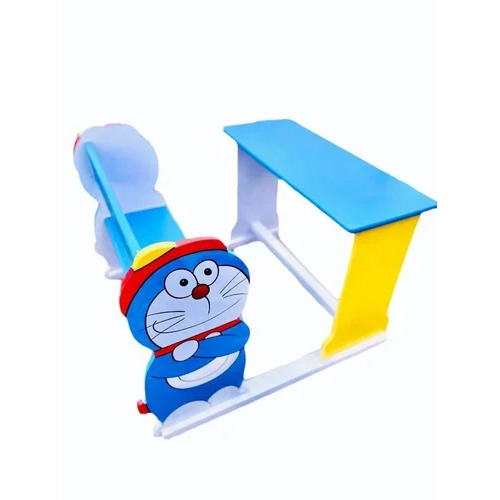 2 Seater Doraemon Design Wooden Desk Bench