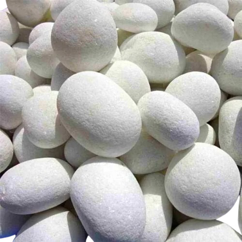 30 Mm White Quartz Pebbles