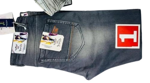 30inch Men Grey Heavy Cotton Jeans