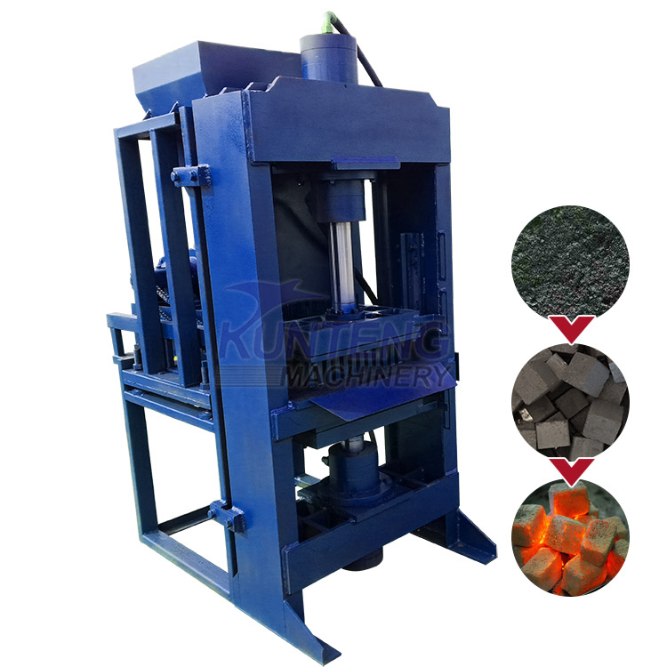 Automatic Hydraulic Walnut Shell Carbon Bamboo Charcoal Powder Forming Machine - Briquette Size: Customized