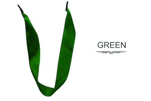 Green Color Satin Paper Bag Handle