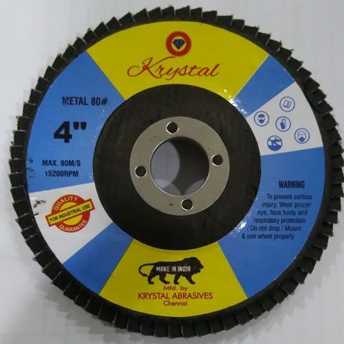 Krystal Flap Disc 24 - 120 Grit, Standard Size, Round Shape | Very Sharp, Durable, Eco Friendly
