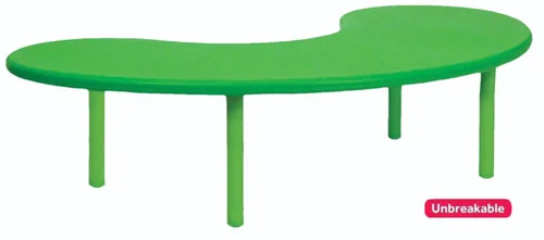 Playschool Kids Plastic Green Moon Table - Assembly: No Assembly Required