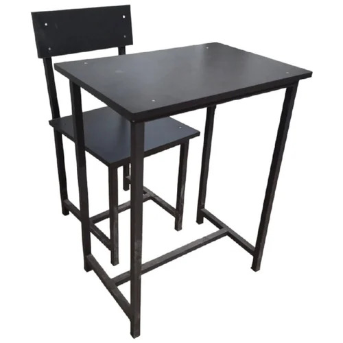 Single Seater Stainless Steel Study Table Set