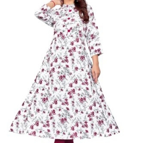 Stylish Look White Kurti