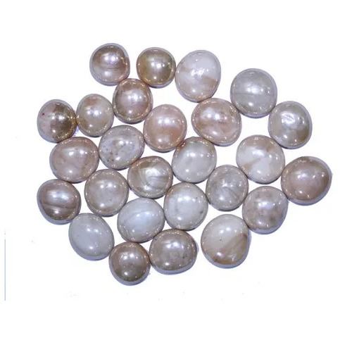 White Glass Pebbles Opal