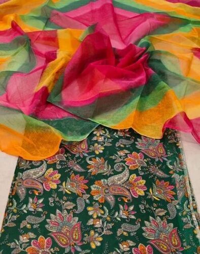 Daily Wear Rajputi Cotton Suit - Color: Multi Color