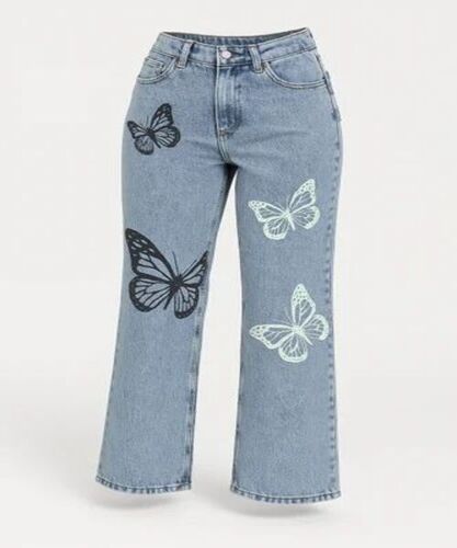 Ladies Blue Designer Jeans