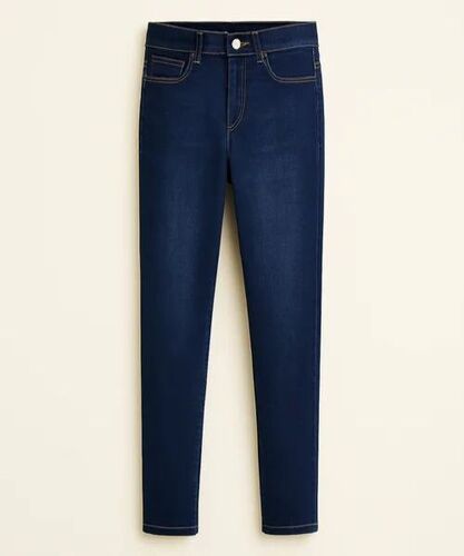 Ladies High Waist Blue Jeans