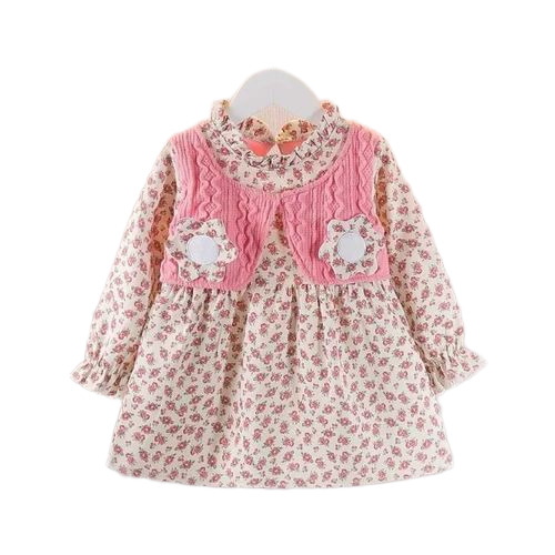 Long Sleeves Kids Frock