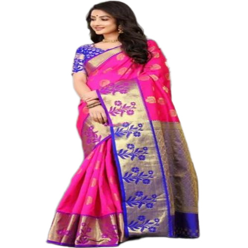 Pink Kanchivaram Silk Saree