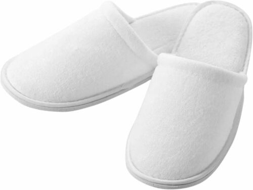 Eco Friendly White Terry Slipper