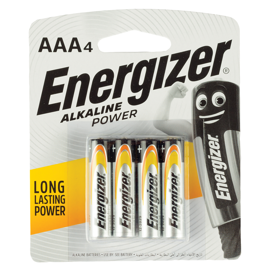 Energizer Aaa Power Alkaline Batteries - Pack Of 4
