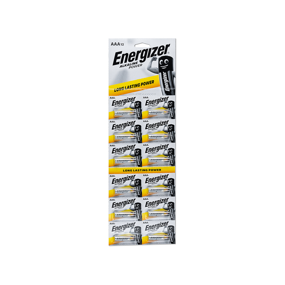 Energizer Alkaline Power Aaa Batteries - Pack Of 12
