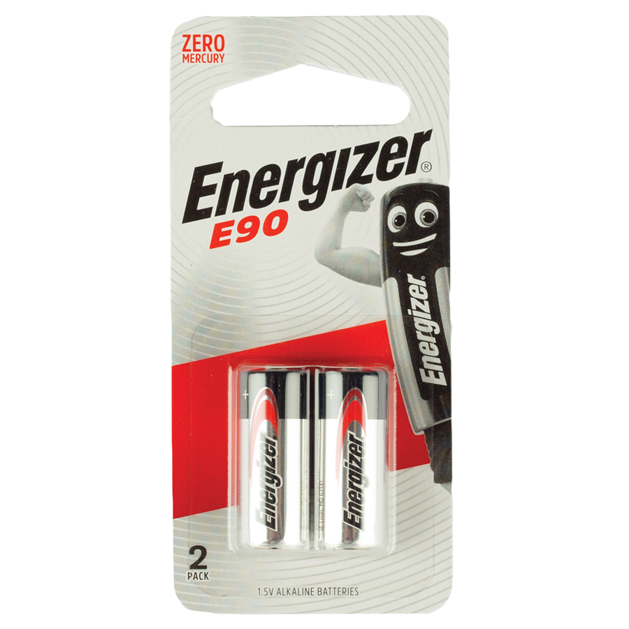 Energizer Brand Primary Alkaline Batteries E90 - Pack Of 2