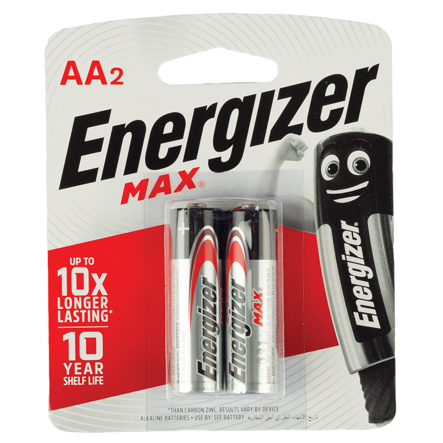 Energizer Max Aa Alkaline Battery (Set Of 2)