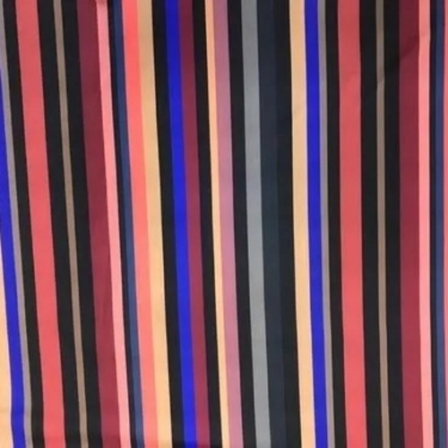 Multicolored Strip Print Italian Lycra Digital Printed Fabrics