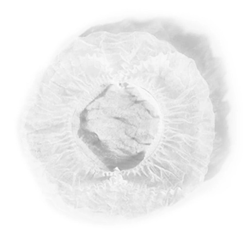 White Disposable Bouffant Cap