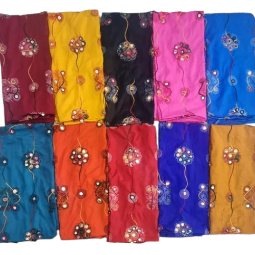 150 GSM Cotton Bandhani Embroidered Dupatta