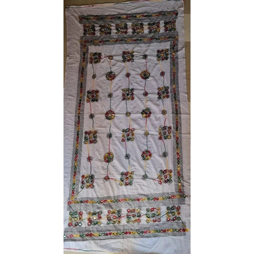 Cotton Bandhani Embroidered Dupatta
