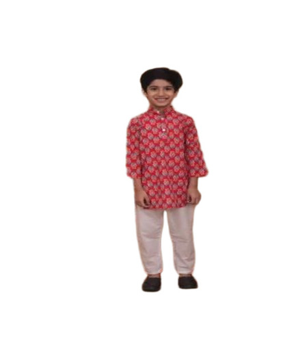 Cotton Kids Kurta Pyjama Set