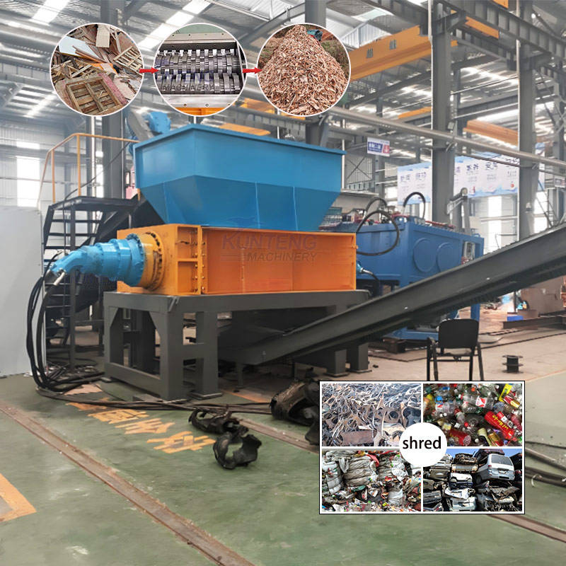 Double Shaft Waste Furniture Carpet Sofa Shredding Machine - Application: Plastic
