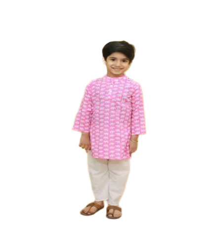 Kids Cotton Kurta Pajama Set