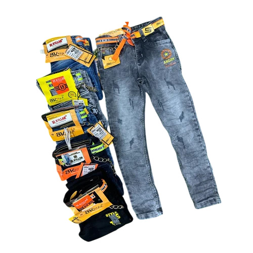 Kids Gray Jeans Pant