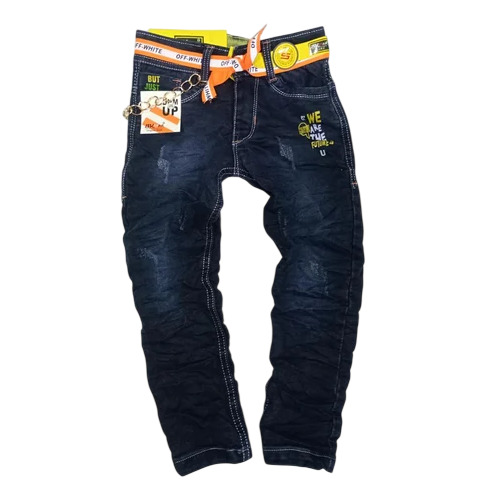 Kids Navy Blue Jeans - Feature: Washable