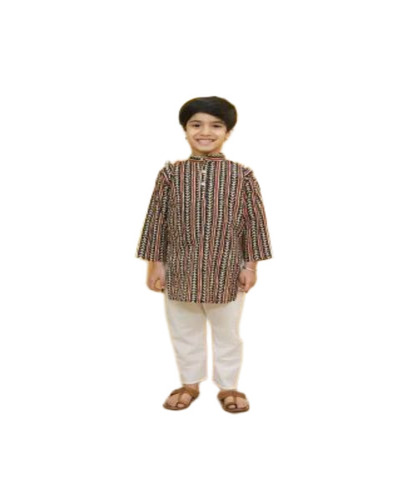 Kids Printed Kurta Pajama Set