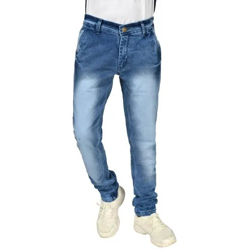 Men Blue Faded Denim Jeans