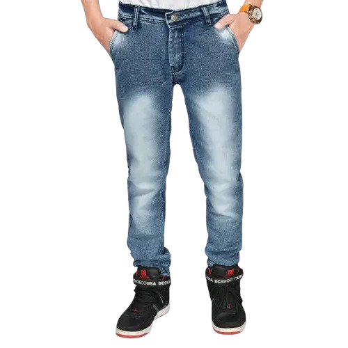 Men Denim Faded Jeans