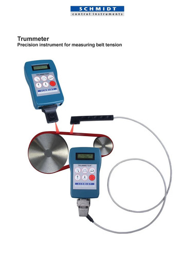 Rtm-400 German Belt Tension Meter - Size: Compact