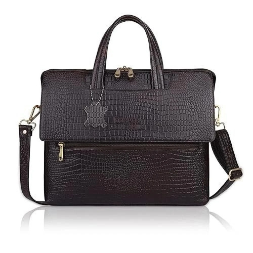 24 L Leather Laptop Bags - Color: As Per The Customer Choice