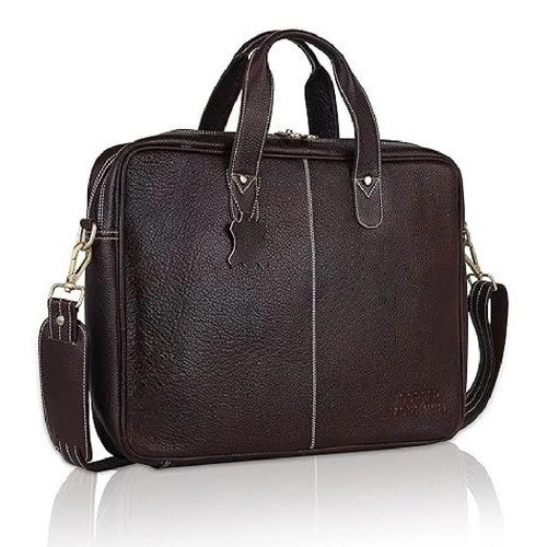 black leather bag