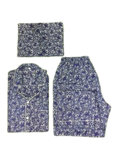 Ladies Printed Cotton Night Suit