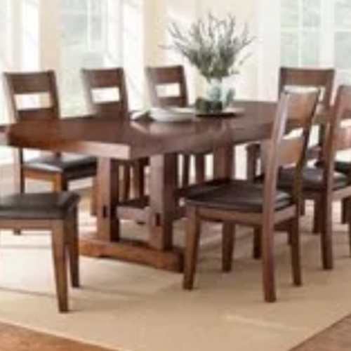 Wooden Dining Table Set With 6 Chairs