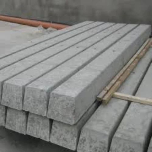 12.5 Feet Concrete Fencing Pole - Color: Grey (Natural Concrete)