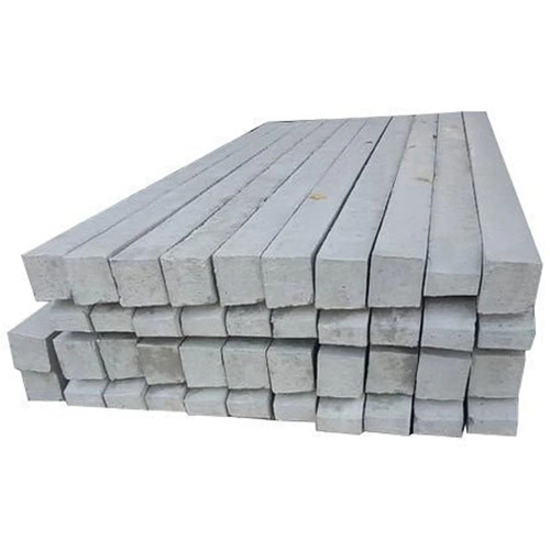 15 Feet Cement Fencing Pole - Color: Grey (Natural Concrete)